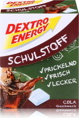 Immagine prodotto di Panno scolastico Dextro Energy Sapore di cola al destrosio 50g (1 confezione)