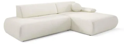 Produktbild von Ecksofa mit Schlaffunktion Puentro rechts Leinennebel