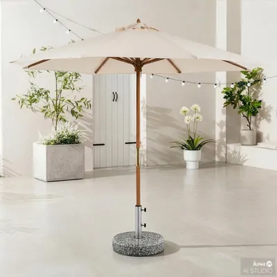 Produktbild von home24 Sonnenschirm - Grau