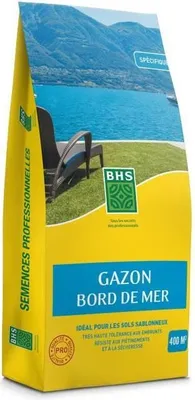 Produktbild von Rasensamen Bord de Mer, 10kg, Windbeständig, Trockenheitstolerant, Salzverträglich, Sommerrasen