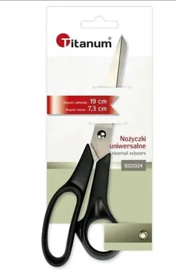 Immagine prodotto di Forbici ergonomiche da 19 cm - Titanum