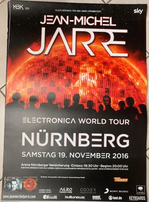 Zdjęcie produktu dla Jean-Michel JARRE - Turneja 2016 Electonica - Plakat - 60x84 cm