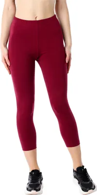 Image de Leggings 3/4 pour femme Bellivalini en Coton BLV50-184 (bordeaux, S)