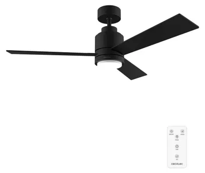 Zdjęcie produktu dla Cecotec 05836, Wentylator domowy z łopatkami, Czarny, Sufit, 122 cm, Bezprzewodowy, 8 h