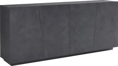 Produktbild von Kommode Dliguor, Küchen-Sideboard mit 4 Türen, Wohnzimmer-Buffet, 100%  Italy, cm 200x43h86, Schiefer