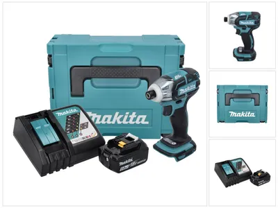 Immagine prodotto di Avvitatore a impulsi a batteria Makita DTS 141 RT1J 18 V 40 Nm 1/4" brushless + 1x batteria ricaricabile 5,0 Ah + caricabatterie + Makpac