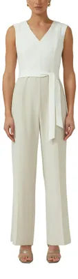 Produktbild von s.Oliver 2179685.8061.44, Jumpsuit, Erwachsener, Weiblich, Beige, Ärmellos, Kleidungsknopf