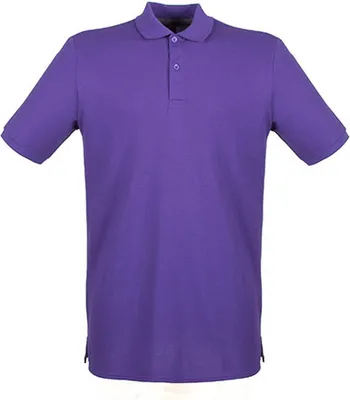 Immagine prodotto di Henbury H101 | Polo da uomo in cotone microfine-piqué dal taglio moderno - Colore: viola - Taglia: S