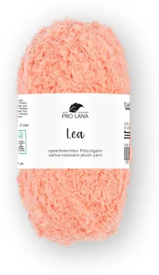 Produktbild von Pro Lana LEA Babyplüsch Garn 25 g Ultraweiches Garn für Baby & Kuschelprojekte 90m Farbe 023 - lachs