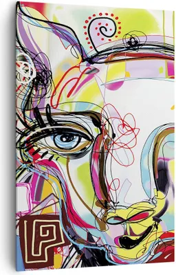 Produktbild von Bild auf Leinwand - Leinwandbild - Einteilig - Abstraktion modern - 80x120cm - Wand Bild - Wanddeko - Wandbilder - Leinwanddruck - Wanddekoration - Leinwand bilder - Wandbild - PA80x120-4011