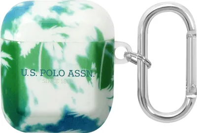 Immagine prodotto di U.S. Polo, custodia protettiva per Airpods 1 e 2 Palm in silicone antiurto, verde