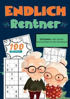 Produktbild von Endlich Rentner- Sudoku Geschenkbuch