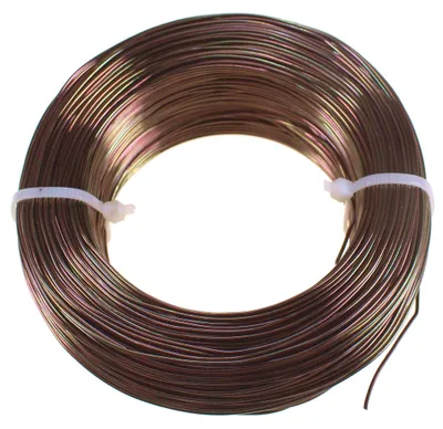 Produktbild von 120m Aluminiumdraht Ø 1mm Aludraht Basteldraht Dekodraht Schmuckdraht braun