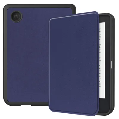 Imagen del producto de Funda protectora para Kobo Clara 2E N506 (2022) / Tolino Shine 4, funda delgada con función de soporte y función de encendido/apagado automático, color azul