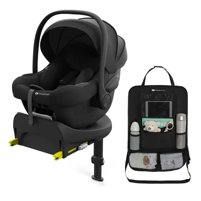 Produktbild von Kinderkraft I-LITE Babyschale 40–87 cm mit ENDURA SAFE FX ISOFIX Basis 90° drehbar i-Size Schwarz