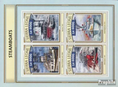 Produktbild von Briefmarken Sierra Leone 2016 Mi 7853-7856 Kleinbogen (kompl. Ausg.) postfrisch Dampfschiffe