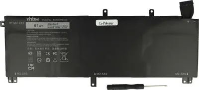 Produktbild von vhbw Akku kompatibel mit Dell XPS 9530 Notebook (5400 mAh, 11,1 V, Li-Polymer)