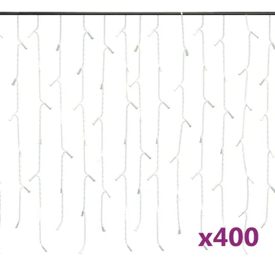 Obrázok produktu pre LED záclonové svetlá cencúle 10 m 400 LED farbné 8 funkcií