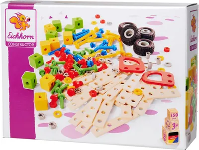 Produktbild von Eichhorn - Constructor Erweiterungsset, Konstruktionsspielzeug mit 150 Teilen, v