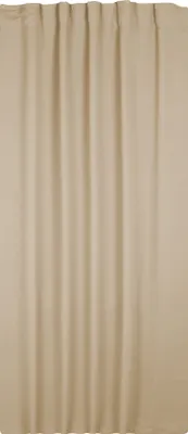 Produktbild von Verdunklungsgardine beige sand 135x175 Kräuselband Vorhang blickdicht Blackout Gardine