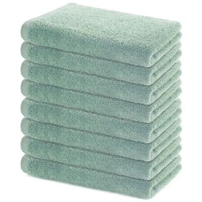 Zdjęcie produktu dla Zestaw 8 ręczników Lavea® Sydney z frotte, 100% bawełna, ręczniki do łazienki, toalety dla gości i na siłownię, można prać w temperaturze 60°, 8 sztuk, 40 x 70 cm, zapach eukaliptusa