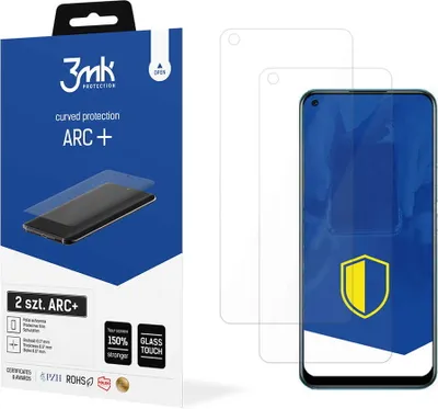 Produktbild von 3mk Display Schutzfolie ARC+ für Realme C17  0,17mm Self-Heal (2 Stück)