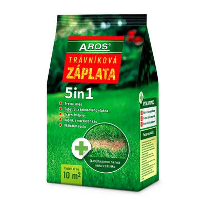 Obrázok produktu pre AROS Trávniková záplata 5 in 1 (1,5 kg na 10 m²)