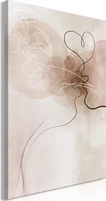 Produktbild von Italienischer Leinwand Leinwandbild - Tangled in Dreams (1 Part) Vertical 40x60 cm Abstrakt h-A-0196-b-a