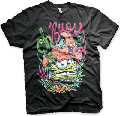 Produktbild von SpongeBob Oh Boy T-Shirt - Large - Black