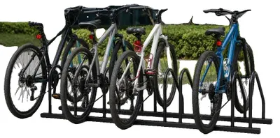Immagine prodotto di Portabici, per 3 biciclette, struttura in acciaio robusta, colore nero