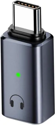 Obrázek produktu pro Adaptér USB-C s indikátorem pro sluchátkový konvertor s funkcí poslechu – praktické ovládání pomocí kabelu