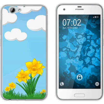 Produktbild von PhoneNatic Case kompatibel mit HTC One A9s Silikon-Hülle Ostern M4