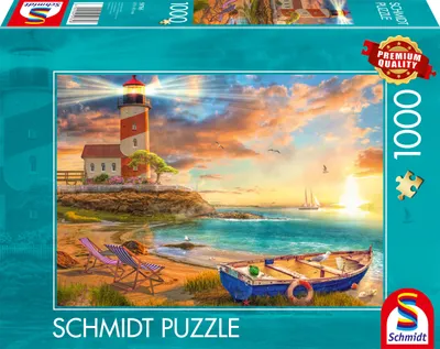 Zdjęcie produktu dla Puzzle Schmidt Spiele 1000 el. Zachód słońca nad zatoką