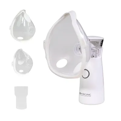 Produktbild von Tragbarer Mini-Vernebler mit Maske Mobiclinic Sehr leise Inhalator Für Kinder & Erwachsene Kompakt Nebumobi1