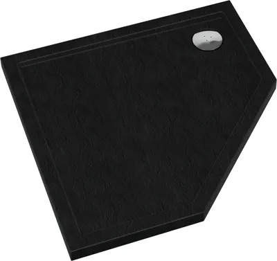 Produktbild von AQUABAD® Duschwanne Basic Black Stone 90x90cm Fünfeck