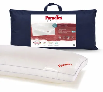 Produktbild von Paradies Softy fest Kopfkissen hohes Bauschvolumen Außensteg 40x80