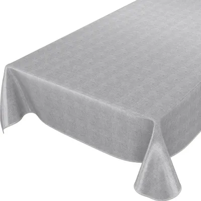 Produktbild von Tischdecke Wachstuch Einfarbig Grau Robust Wasserabweisend Breite 140 cm Länge 100 cm