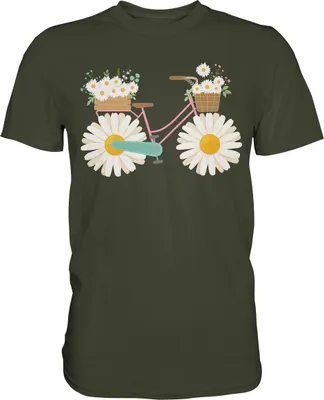 Produktbild von Süßes Gänseblümchen Fahrrad Shirt Garten Fahrradfahrer Gärtner – Urban Khaki / XXL