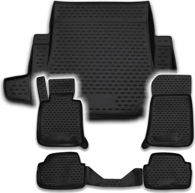 Produktbild von Gummi Kofferraumwanne + Fußmatten Set für 1er BMW E81, Bj. 9/2004-6/2011