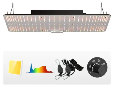 Obrázek produktu pro LED pěstební lampa – lampa pro růst – lampa pro kvetení – rostlinná lampa – pěstební světlo – 200W, plné spektrum – stmívatelná – vodotěsná