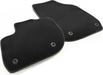 Produktbild von Fußmatten für Honda Jazz (ab 2020-) Velours Matten Automatten in Original Qualität Schwarz 2-teilig Vorn