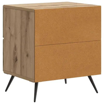 Image de vidaXL Table de chevet en chêne Artisan 43 x 34,5 x 47,5 cm, bois d'ingénierie