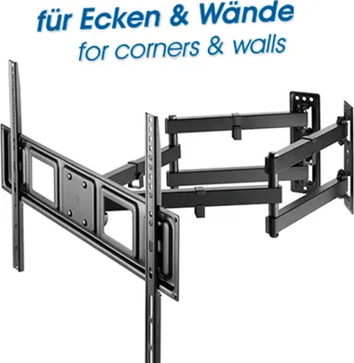 Productafbeelding van Mijn Wand HP 51: Volledig verstelbare wandhouder voor LCD-/plasmatelevisies van 81,28 - 177,8 cm (32 - 70 inch), met een maximale draagkracht van 45 kg en een maximale VESA-maat van 600 x 400