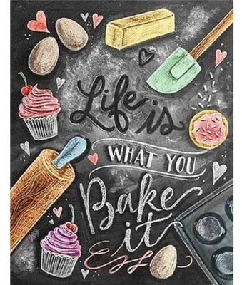 Obrázek produktu pro Diamantové malování - BAKE IT bez rámu 40 x 50 cm