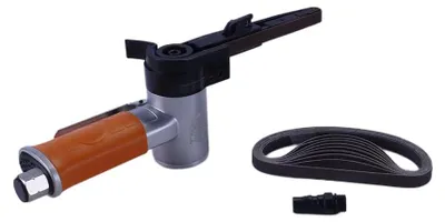 Pneumatische Bandschleifmaschine, 10x330 mm, 14.000 U/min, 1,15 kg, Set