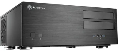 Produktbild von Silverstone GD08, HTPC, PC, Schwarz, ATX, EATX, micro ATX, SSI CEB, SSI EEB, Aluminium, Stahl, Heimbüro