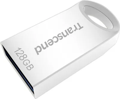 Produktbild von Transcend JetFlash 710, 128 GB, USB Typ-A, 3.2 Gen 1 (3.1 Gen 1), Ohne Deckel, 3,3 g, Silber