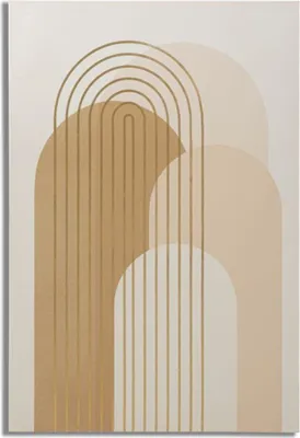 Zdjęcie produktu dla FURNLUX Sztuka ścienna połysk beżowy 80cm / Kolor główny: beżowy / Wymiary: 80 x 120 x 3 cm