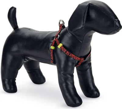 Produktbild von Beeztees Scribbles - Hundegeschirr - schwarz - 35-60 cm