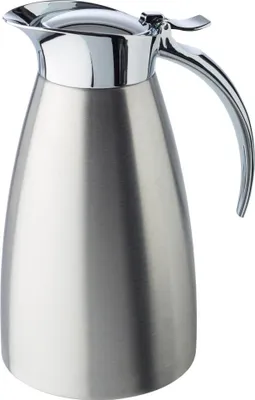 Produktbild von APS 10922 Isolierkanne ADVANCED, Edelstahl, doppelwandig, für 5 Tassen (0,6 Liter), Einhandautomatik